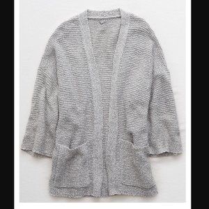 NWOT Aerie Pocket Cardigan Sweater - Grey